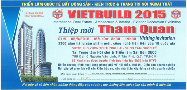 Thư Mời V/v Tham Quan Hội Chợ VIETBUILD 9.2015