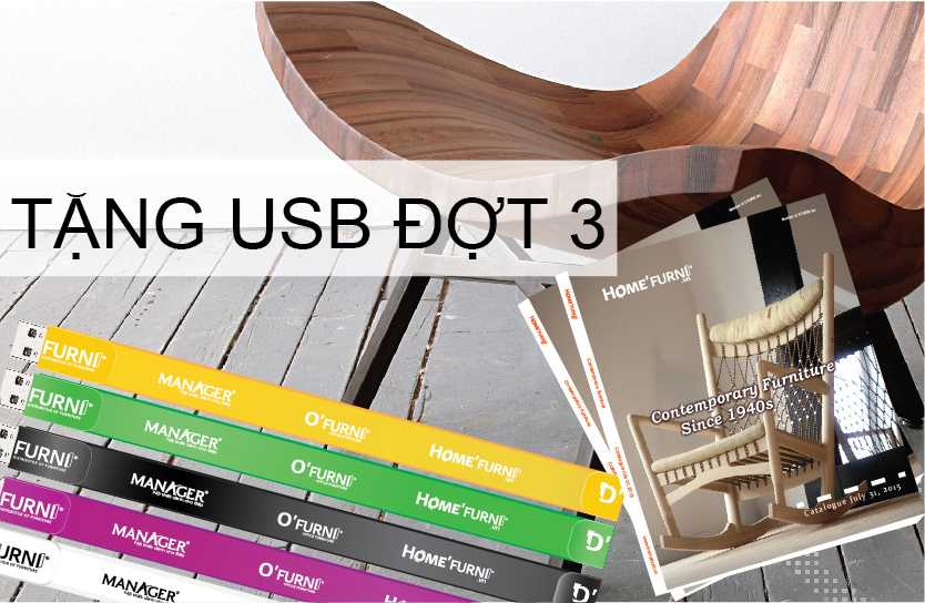 TRAO TẶNG USB 8GB - THƯ VIỆN 2D, 3D NỘI THẤT ĐƯƠNG ĐẠI (TPHCM - Đợt 3)