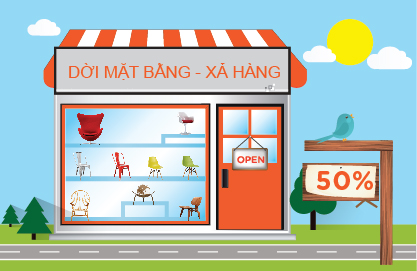 DỜI MẶT BẰNG - XẢ HÀNG - GIẢM ĐẾN 50%