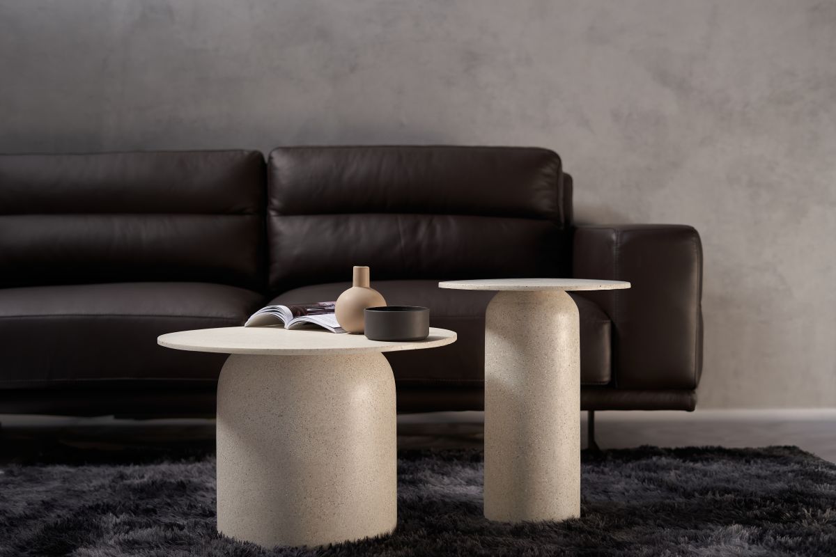 Bàn sofa SOL 1-600 màu đá terrazzo