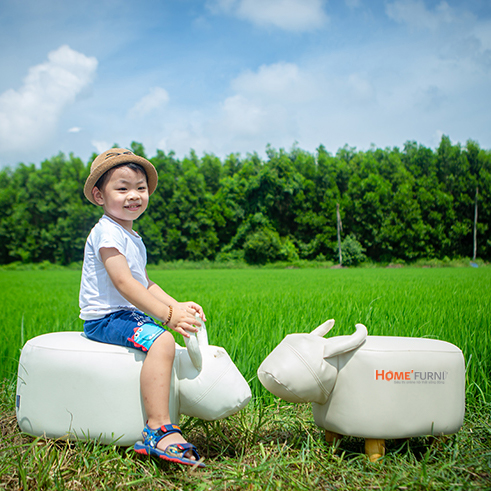 Mẫu ghế đôn bò tót được nhiều bé nhỏ yêu thích