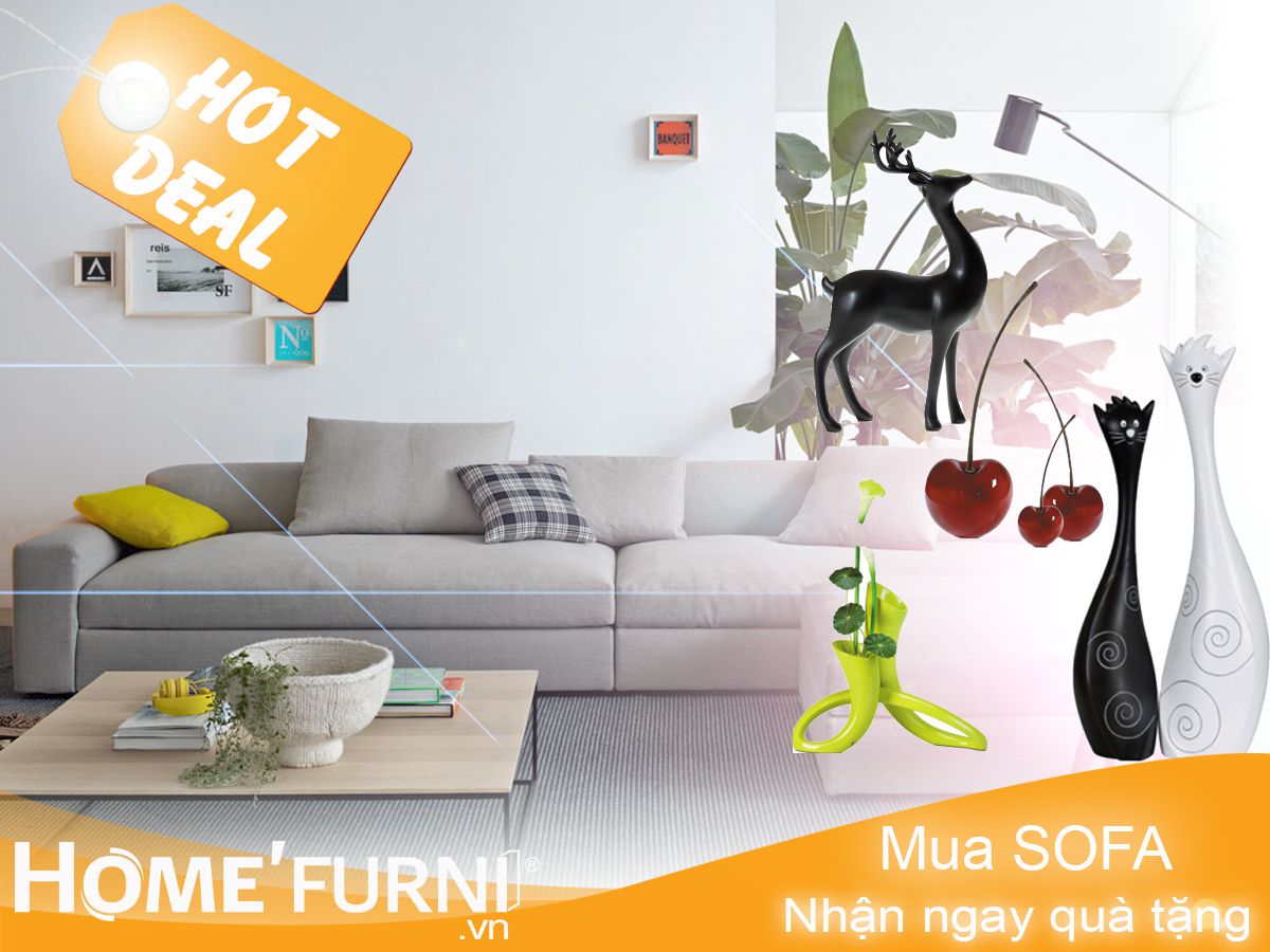 Mua Sofa tặng đèn trang trí