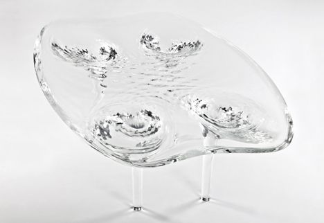 Prototype Liquid Glacial Table by Zaha Hadid