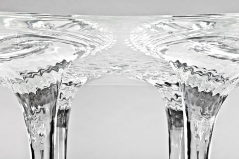 Prototype Liquid Glacial Table by Zaha Hadid