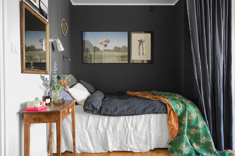 Sử dụng rèm để đảm bảo sự riêng tư bên trong phòng ngủ là một ý tưởng tuyệt vời mà bạn nên học tập.