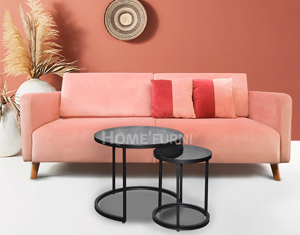 Mẫu Sofa Cali màu hồng 