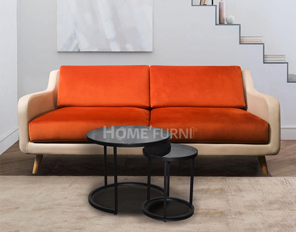 Sofa Lana tông cam nổi bật