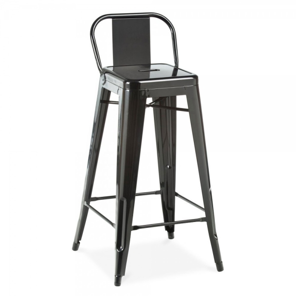 tolix h stool with backrest