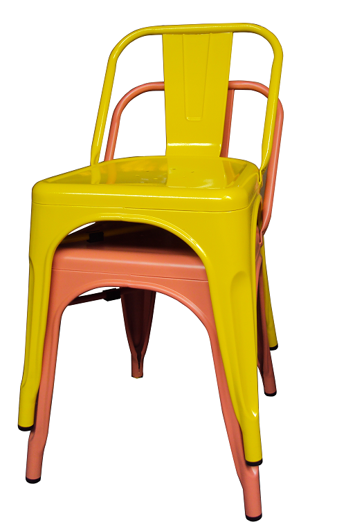 TOLIX STOOL WITH BACKREST